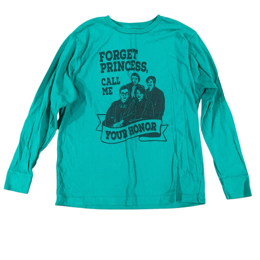 Kelly Green Long Sleeve Kids Supreme Court Shirt